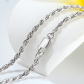 wholesale S925 sterling silver jewelry, twisted rope chain, 33mm, factory direct wholesale-0-1