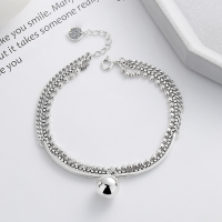 wholesale S925 Sterling Silver Creative Interlocking Multi-Layer Sphere Bracelet French Style Elegant Luxury Versatile Stacking Jewelry-207SM/approx. 10g 925 silver