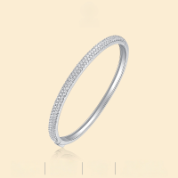 wholesale 925 Sterling Silver Fashionable and Elegant Adjustable Clasp High-Quality Bracelet Jewelry, Best-Selling in Europe and America, Non-Tarnish Women's Bracelet with Premium Feel-Moissanite 1.5m*145 pieces 46*56