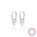 wholesale S925 Sterling Silver Star Moon Cross Diamond Stud Ear Clips Drop Earrings Cross-border Hot Pick Fashion High-end Earrings-0-4