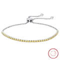 wholesale S925 Sterling Silver Tennis Chain Bracelet with Colorful Zircon, Hip Hop Fashion, Direct from Manufacturer-0-8
