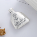 wholesale Pure silver retro antique matte finish with lotus and auspicious cloud patterns and Heart Sutra text, featuring a large pendant from Yunchaoxuan S990-0-2