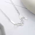 wholesale S925 Sterling Silver Unique Multi-Element Star Letter Pendant Necklace, Fashion Ins Minimalist Style Women's Collarbone Chain-0-2
