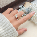 wholesale S925 Gold-Plated Elegant Japanese Dreamy Vintage Opal Ring with Exquisite Pearl, Delicate and Luxurious Jewelry Manufacturer Wholesale-0-1