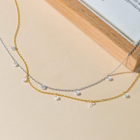 wholesale S925 silver fresh, sweet, niche, fashionable, lightweight luxury, minimalist, 5-round diamond ankle chain S7498-S925 silver bracelet silver>925 silver