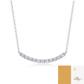 wholesale 925 Silver Never-Fade Korean Style Versatile Commutable Collarbone Necklace with Moissanite, Exuding a Luxurious and Sophisticated Aura-0-6