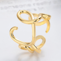 wholesale S925 Sterling Silver European and American Cross-Border Irregular Lines Minimalist InsDesign Ring-0-1