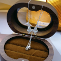 wholesale 999 Silver Bow Knot Lily of The Valley Necklace for Women New Drop Pendant with Tassel-0-3