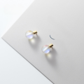 wholesale S925 Sterling Silver Cute Gradient Small Light Bulb Earrings Korean Style Elegant Synthetic Flash Stone Women's Earrings G7105-0-1
