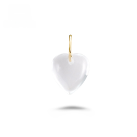 wholesale 10k Gold New Fashion Commute Luxury Advanced Transparent Heart Pendant-Transparent Heart Pendant Small 10K