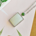 wholesale 925 Sterling Silver Inlaid Hetian Jade Peace Pendant with Certificate, Retro Ethnic Style, Wholesale-0-6