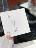 wholesale  925 Sterling Silver Year of the Horse Necklace for Women, Pure Silver Yaoyao Wooden Horse Pendant, Light Luxury Niche Collarbone Chain-0-7