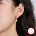 wholesale S925 Sterling Silver Ear Clip, French Minimalist Versatile Ear Cuff for Women, Star Open Hoop with Zirconia Inlay, Popular in Europe and America-0-3