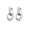 wholesale 925 Sterling Silver Earrings Hoop Ring Clasp Circle Ear Hoop Ins Niche Luxury High-end Sense-0-0