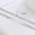 wholesale S925 Sterling Silver H Letter Thick Chain Hip Hop Punk Street Style Necklace in Korean Minimalist Ins-0-1