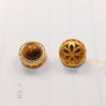 wholesale S925 Gold-Plated Silver with Natural Tiger Eye Stone Bead Spacers Semi-Finished DIY Jewelry Crystal Gemstone Bracelet Necklace Accessories-0-3