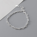 wholesale S925 Sterling Silver Fresh and Sweet Ins Style Exquisite Minimalist Niche Design Twist Figure-8 Bracelet S7523-0-1