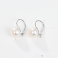 wholesale S925 Silver Cross-Border Europe and America Hot-Selling Freshwater Pearl Ear Clasps, Simple and Fashionable Retro High-End Earrings-0-5
