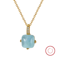 wholesale S925 Sterling Silver Cloud-Pattern Necklace with Natural Aquamarine Pendant Collarbone Chain, Fashionable and Versatile, Direct from Manufacturer-Platinum 925 Silver