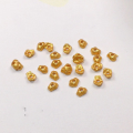 wholesale Gold-plated S925 silver flower bead spacer gasket semi-finished DIY jewelry accessories for crystal bracelets and necklaces-0-11