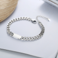 wholesale S925 Sterling Silver Happy Every Day Smiley Face Bracelet Ins Retro Niche Design Jewelry Women's Trendy Wrist Accessory-0-0
