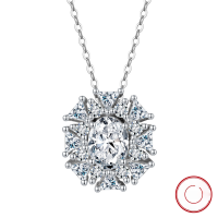wholesale S925 Sterling Silver Cloud-Pull Jewelry Necklace, Luxury-Grade Extra Sparkling Zircon Necklace, Elegant Vintage Blue Gemstone Necklace-White gold, detachable, approximately 3.61g 925 silver