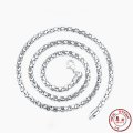 wholesale S925 Sterling Silver Men's Necklace, Thick Chain Style, Trendy Long Pendant Necklace, Minimalist and Niche, Versatile Jewelry for Wholesale-0-1