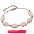 wholesale S925 Silver Oval Bracelet Engraved with 3-6 Names for Cross-Border Gifts for Family-0-0