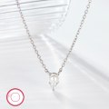 wholesale S925 Sterling Silver Minimalist Pearl with Diamond Accent French Pendant Necklace for Women Cross-Border Exclusive Jewelry Wholesale-0-6