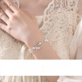 wholesale 990 Sterling Silver Three Lives Three Beads Bracelet for Women, Summer Small Design Round Bead High-End Ins Style Accessories Gift for Girlfriend-0-2