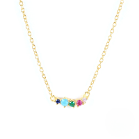 wholesale S925 Sterling Silver Ins Circle Zircon Pendant Necklace, A Trendy And Versatile Cross-border Bestseller-Style 2-Colored Diamond