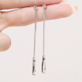 wholesale S925 Sterling Silver Korean-style Water Drop Earrings for Women, Small and Unique Design Long Tassel Earrings, Douyin Viral Ear Wholesale-0-1