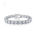 wholesale 925 Silver New Jewelry High Carbon Diamond 80mm Luxury Inlaid Bracelet for Cross-Border Men and Women-0-0
