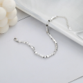 wholesale S925 Sterling Silver Minimalist Ins Style Small Square Link Geometric Korean Japanese Trendy Small Brand Bracelet-0-2