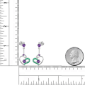 wholesale 925 Sterling Silver Spring Summer New Natural Amethyst Topaz Earrings Creative Niche Design Gemstone Earrings-0-3