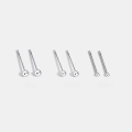 wholesale Sterling Silver S999 Ear Piercing Earrings for Women, Pure Silver Small and Mini Double-ended Ear Studs, Cartilage Ear Studs, Minimalist Ear Piercing Needle Ear Accessories-0-15