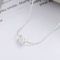 wholesale S925 Silver Korean Style Knot Design Ins Wind Luxury Minimalist Small Run Designer Versatile Necklace for Women-0-0