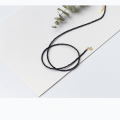 wholesale S925 Silver Choker Necklace with Black Crystal, Short Black Spinel Collarbone Chain D3218-0-3