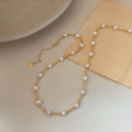 wholesale S925 Sterling Silver Natural Freshwater Pearl Necklace for Women, Korean High-End Spring and Summer New Arrival, Elegant and Sophisticated Choker-0-1