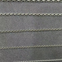 wholesale S925 Sterling Silver O-Link Chain Bracelet Necklace Tassel Handmade Semi-Finished DIY Minimalist Couple Unisex Jewelry Accessories-1.5 mm thick (10 cm)