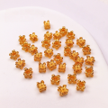 wholesale S925 gold-plated small spacer beads, spacer beads, loose beads, accessories for bracelets, necklaces, stringing, and DIY handmade semi-finished products-0-7