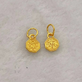 wholesale S925 gold-plated silver elephant charm bracelet necklace bead DIY handmade semi-finished accessory spacer-0-13