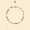 wholesale 925 Sterling Silver Moissanite Lady Style Non-Tarnish Gold Plated Chain Bracelet for Women, Cross-Border Luxury High-End Feeling-0-0