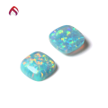 wholesale S925 Metal Synthetic Opal Fat Square Opal Jewelry Stone Flat Bottom Cabochon Japanese Style Opal-0-2