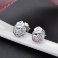 wholesale S925 Sterling Silver Fashionable and Elegant Diamond-Studded Earrings, Korean Style Simple Zircon Ear Accessories, Women's Small Fresh Ear Studs-0-0