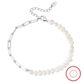 wholesale S925 sterling silver GPB collection French Baroque natural freshwater pearl women's high-end bracelet wholesale-0-6