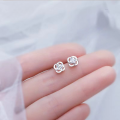 wholesale S925 Sterling Silver Maker's Four-Leaf Clover Ear Studs for Women, Trendy Niche Design Earrings for Healing Ear Piercings New-0-0
