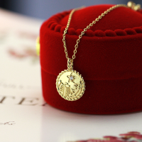 wholesale Metal: S925 Sterling Silver Gold Plated Retro Twist Urban Star Necklace Collarbone Chain, Daily Korean New Style Dropshipping-Vintage Twisted City Star Necklace 925 Silver