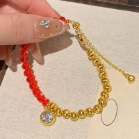 wholesale S925 Silver Gold-Plated "Lucky Cat's Eye" Bead Bracelet, Premium and Exquisite Festive New Style-B154 Lucky Cat's Eye Bracelet 925 Silver