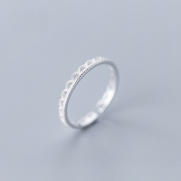wholesale S925 Silver Ring Women's Korean Style Simple Forest Elegant Wave Ring Personality Sweet Open Ring J5524-S925 silver ring Adjustable opening